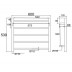 Heated Towel Rack - 5 Bars - 530Hx600Wx120D - NZHZNY-S-05B - Black